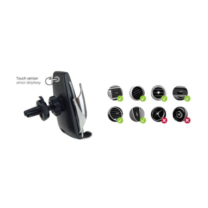 Suport auto inteligent pentru telefon cu incarcare wireless PHW-01-2