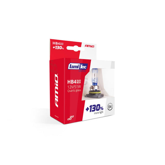 Set becuri cu halogen HB4 12V 51W LumiTec LIMITED + 130% DUO BOX-1