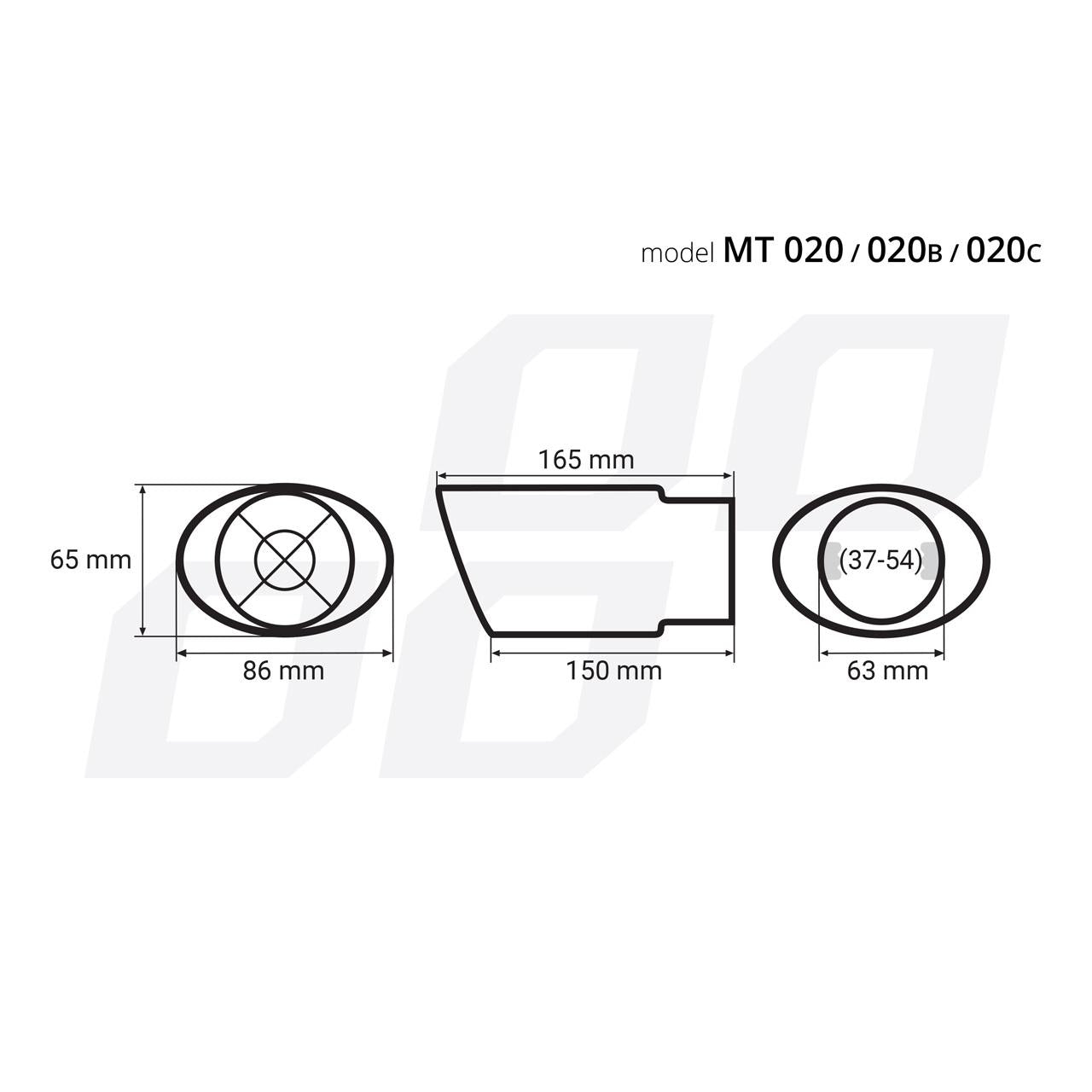 Ornament toba esapament din otel inoxidabil MT 020-1