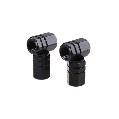 Set capacele auto pentru ventil hexagon negru 4 buc-2