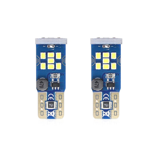Set becuri auto cu LED CANBUS UltraBright compatibil T10 W5W 21 SMD Alb 12V/24V, destinat competitiilor auto sau off-road-1