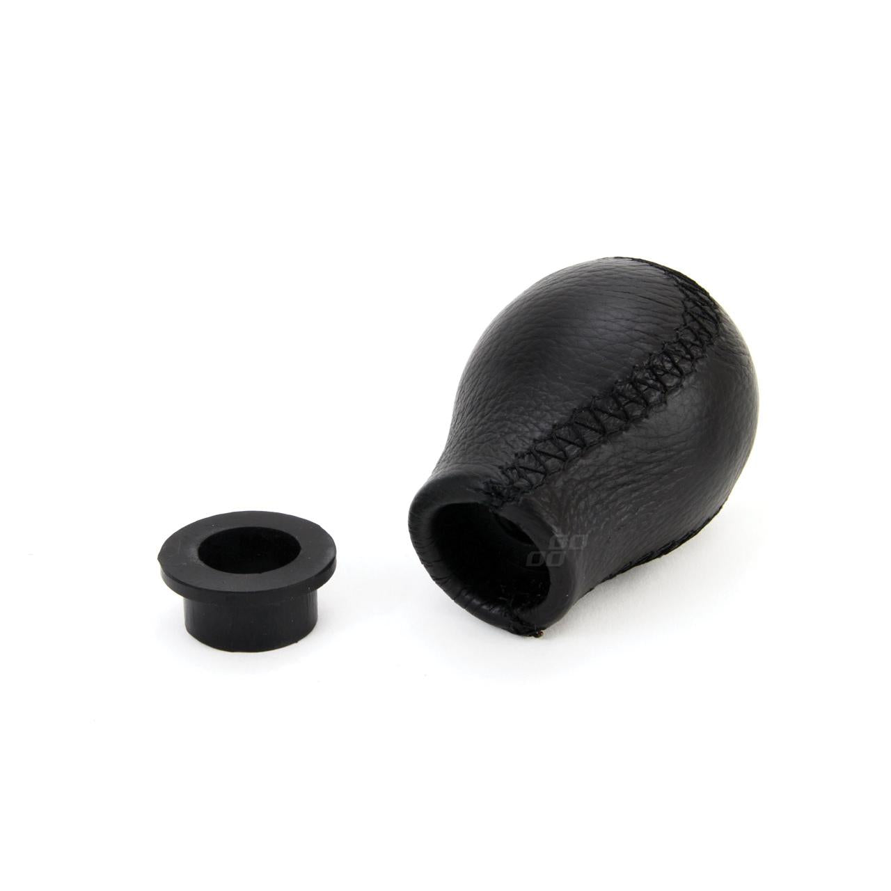 Nuca schimbator de viteza din piele, cusatura neagra - 01755-1