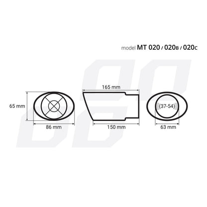 Ornament toba esapament din otel inoxidabil MT 020C-1