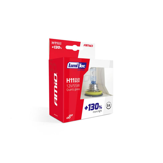 Set becuri cu halogen H11 12V 55W LumiTec LIMITED + 130% DUO BOX-1