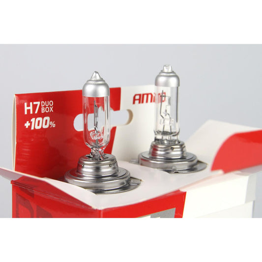 Set becuri cu halogen H7 12V 55W LumiTec SILVER + 100% DUO BOX-1