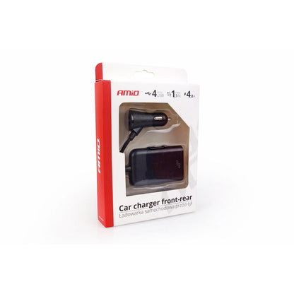 Incarcator auto fata-spate cu cablu 4xUSB-1