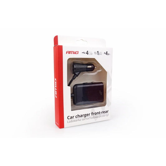 Incarcator auto fata-spate cu cablu 4xUSB-1