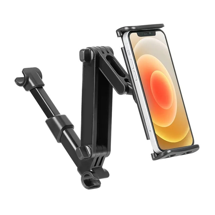 Suport auto pentru telefon si tableta, DSJ, montare pe tetiera, rotire 360°, ajustabil 110-190mm, ABS
