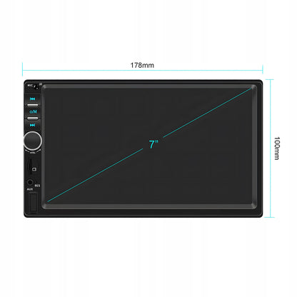 Player Video Auto, dimensiune 2DIN, TouchScreen de 7 inch, 4 x 50W, model WDS-30 cu Bluetooth, Handsfree, Radio, MP3, WMA, MP4, AUX, Card, Telecomanda, Functie Camera Marsarier-3