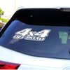 Sticker autoadeziv pentru vehicule Off Road, model "4x4 Off Road", dimensiune 29 x 11 cm, culoare Alba-0