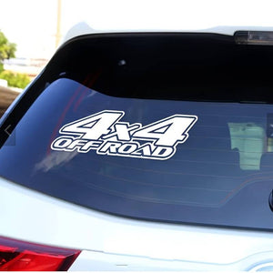 Sticker autoadeziv pentru vehicule Off Road, model "4x4 Off Road", dimensiune 29 x 11 cm, culoare Alba-0