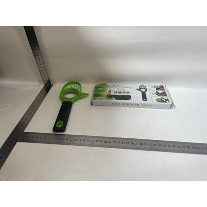 Cutit 3in1 pentru Avocado, Flippy, Maner Lung, Verde-1