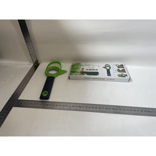 Cutit 3in1 pentru Avocado, Flippy, Maner Lung, Verde-1