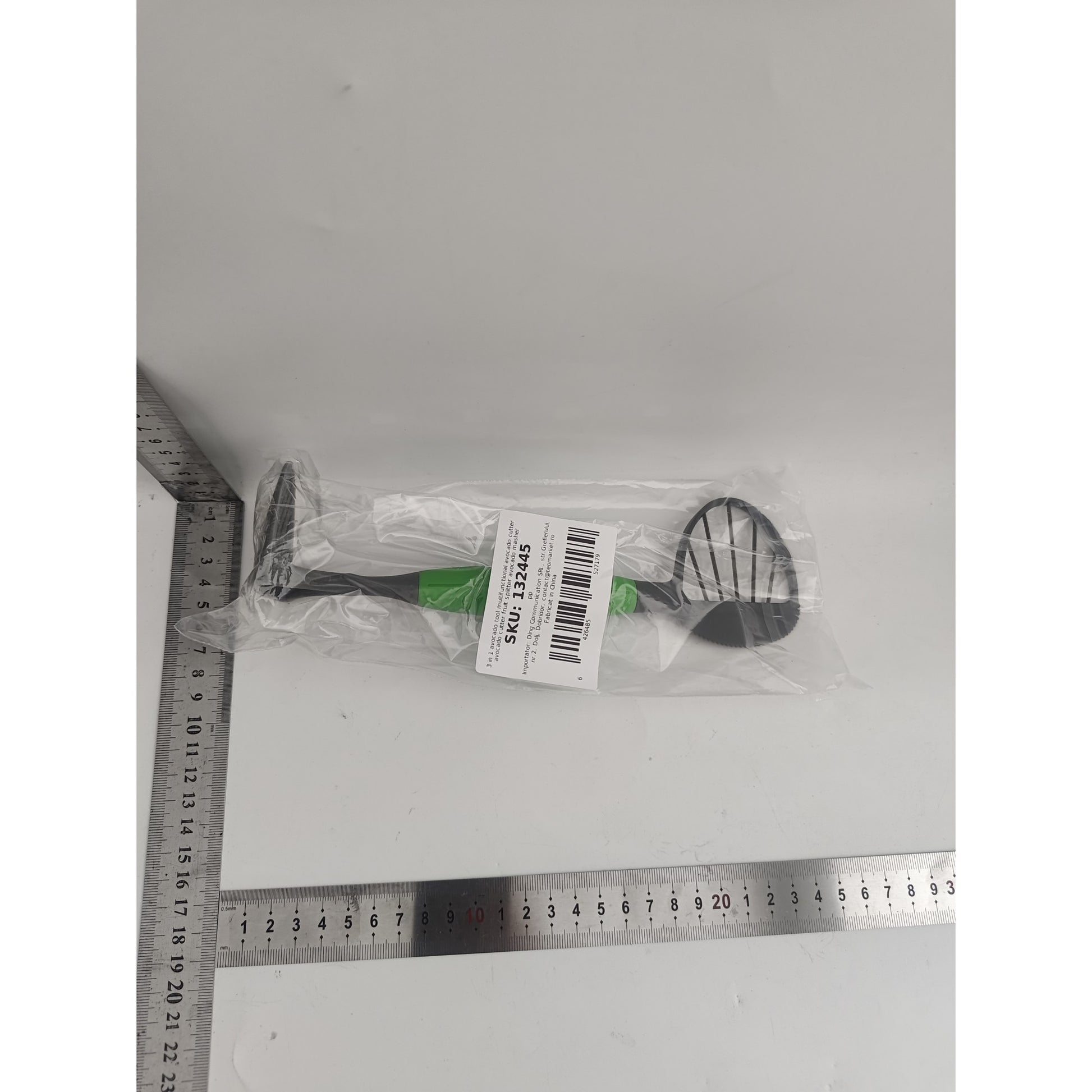 Feliator Multifunctional pentru Avocado, Flippy, pentru Taierea in Cubulete si Pasare, pentru Bucatarie, Preparare Guacamole, ABS, 24x7x6 cm, Verde-1