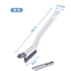 Perie 3in1 de Curatat Podele si Rosturi, Flippy, Lungime Maner 28 cm, Peri din PP, Otel si Plastic, Cleste pentru Scame si Par Inclus, Alb-0