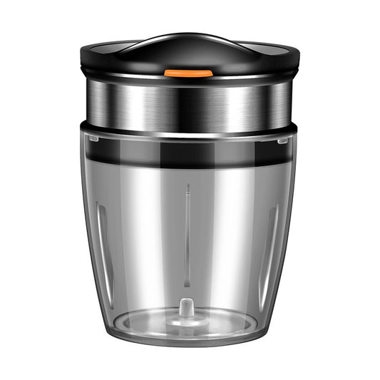 Borcan cu Tocator de Fructe si Legume Incorporat, Flippy, Otel Inoxidabil, Negru-0