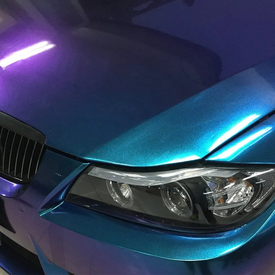 Folie auto Cameleon Albastru/Violet pentru colantare integrala, Termoplastica, cu tehnologie "BUBBLE FREE", finisaj Lucios, dimensiune 3,0m x 1,52m-4