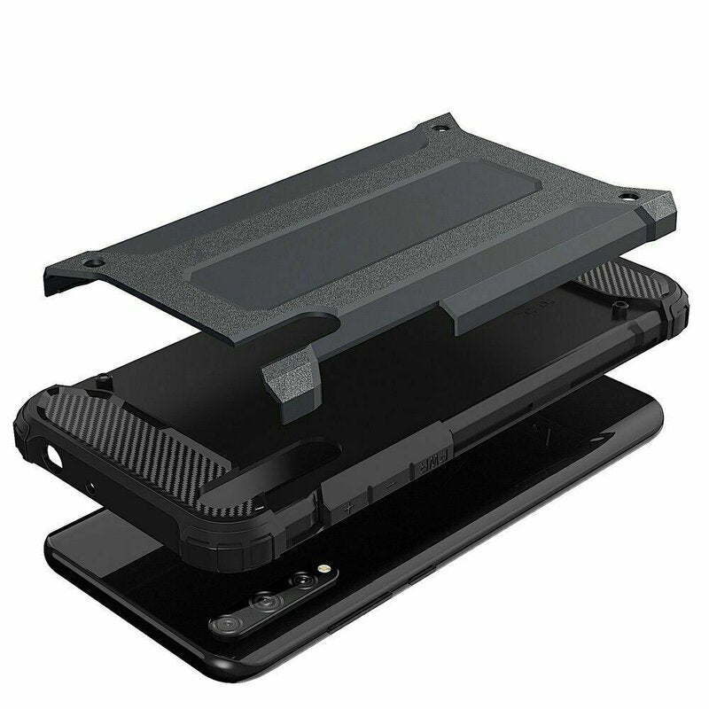 Husă Antișoc Hybrid Armour pentru Huawei P Smart S / Y8P – Negru