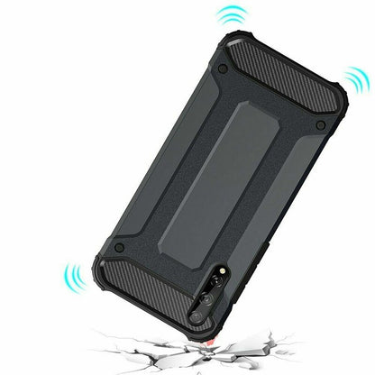Husă Antișoc Hybrid Armour pentru Huawei P Smart S / Y8P – Negru