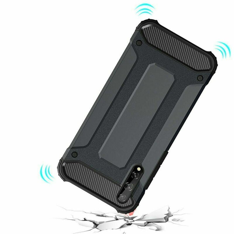 Husă Antișoc Hybrid Armour pentru Huawei P Smart S / Y8P – Negru