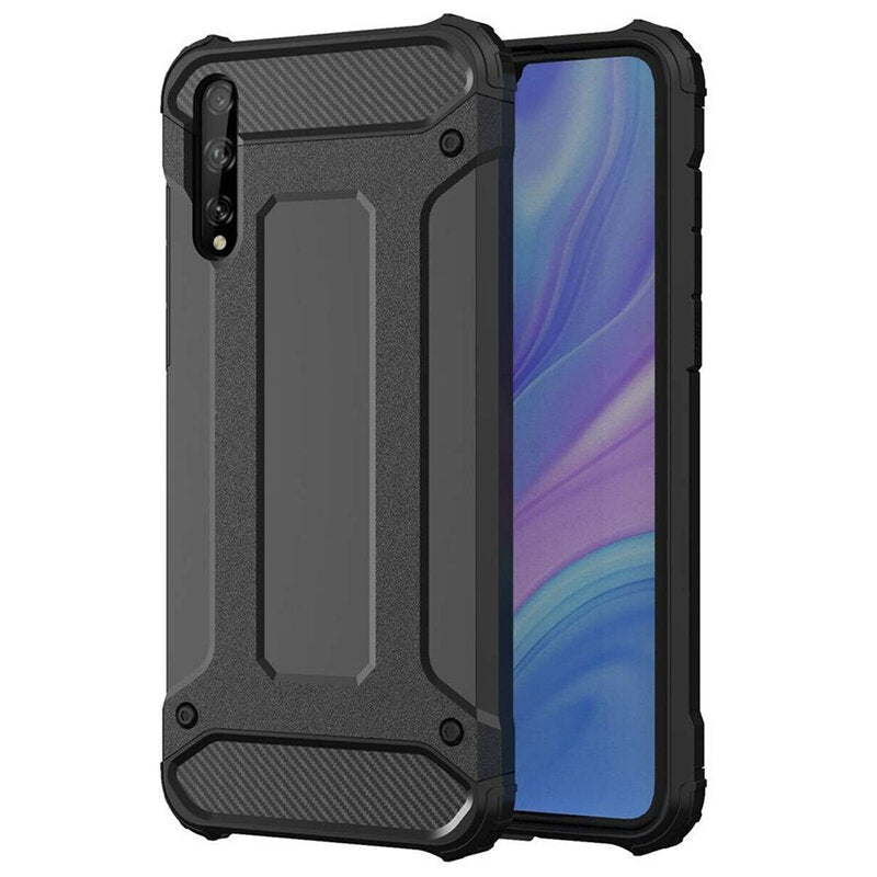 Husă Antișoc Hybrid Armour pentru Huawei P Smart S / Y8P – Negru