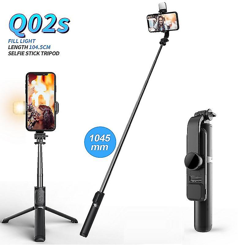 Set 3in1, Selfie Stick cu Lampa LED si Trepied, conectare Bluetooth, alimentare USB-6
