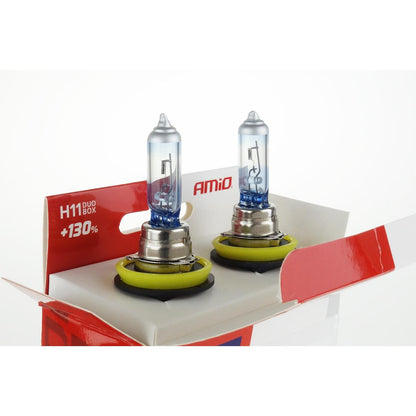 Set becuri cu halogen H11 12V 55W LumiTec LIMITED + 130% DUO BOX-2