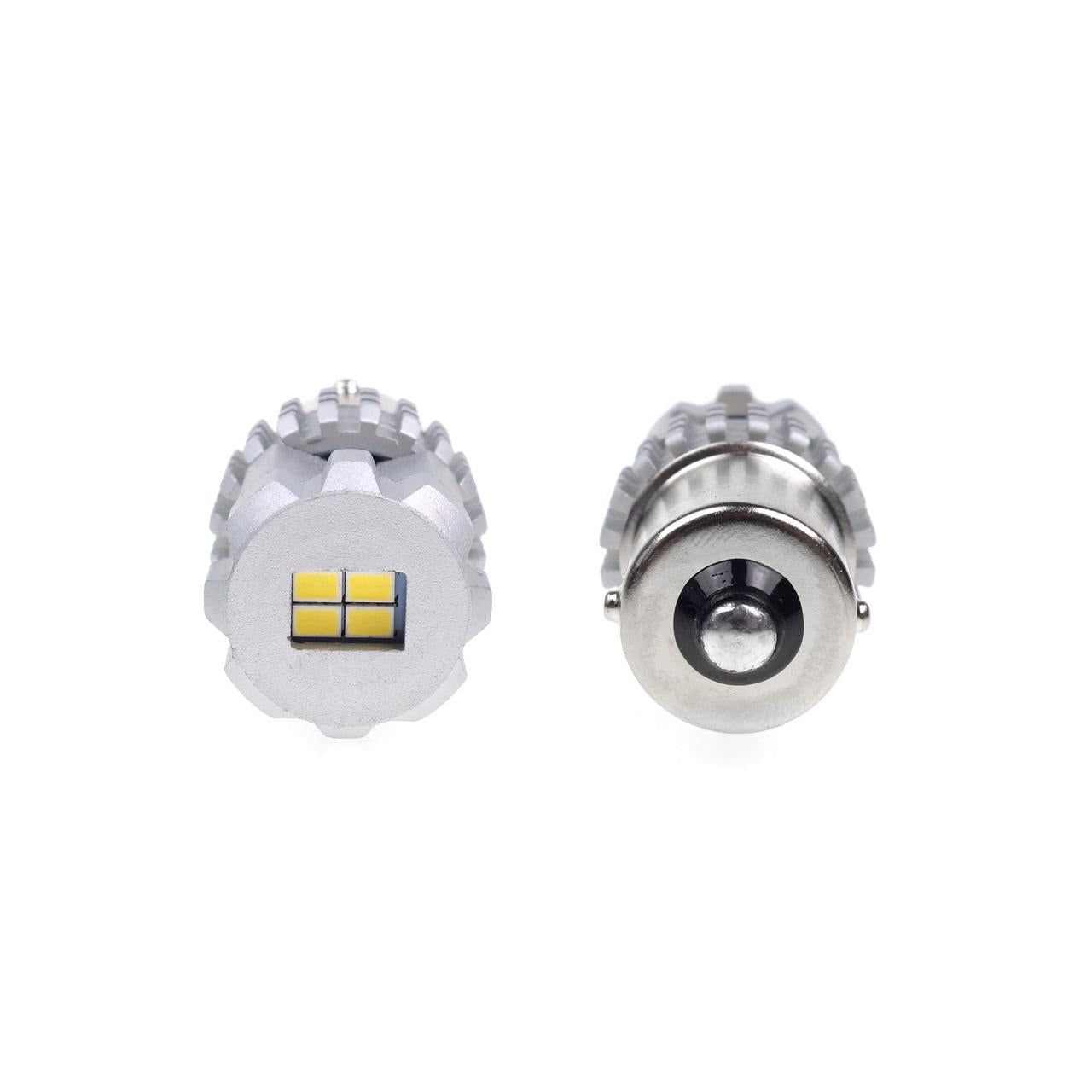 Set becuri auto cu LED CANBUS compatibil P21 R5W/R10W 22 SMD Alb 12V/24V, destinat competitiilor auto sau off-road-2