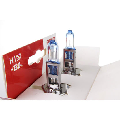 Set becuri cu halogen H1 12V 55W LumiTec LIMITED + 130% DUO BOX-2