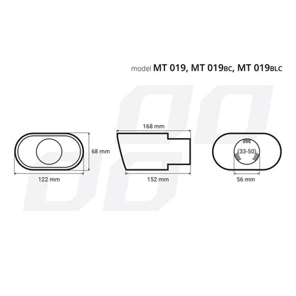 Ornament toba esapament din otel inoxidabil MT 019BC-2