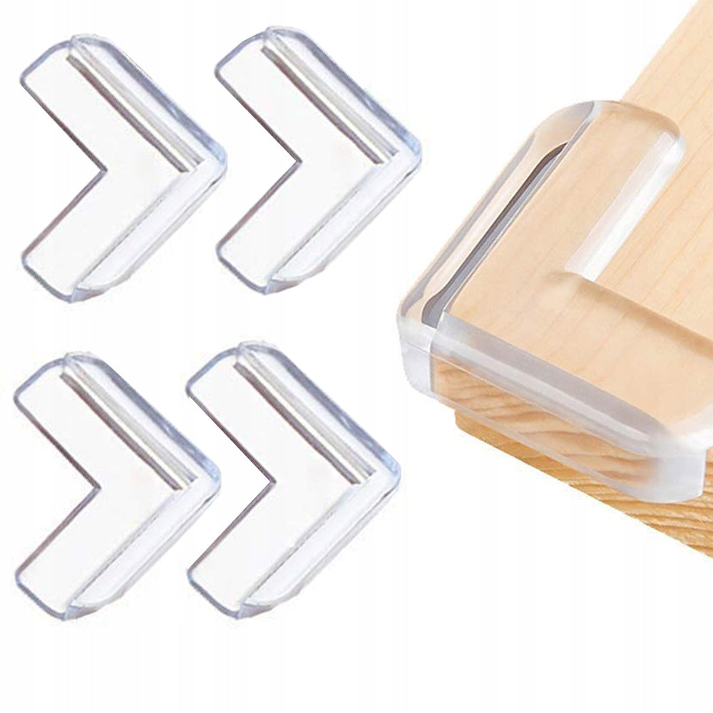 Set Protecție Colțuri din Silicon - Esențial pentru Siguranța Copiilor (4 BUC)