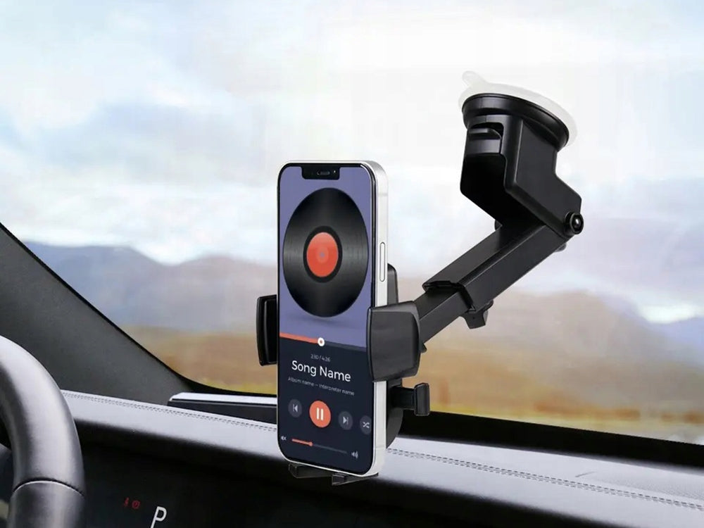 Suport Auto pentru Telefon cu Montare pe Parbriz sau Bord - GPS Solid