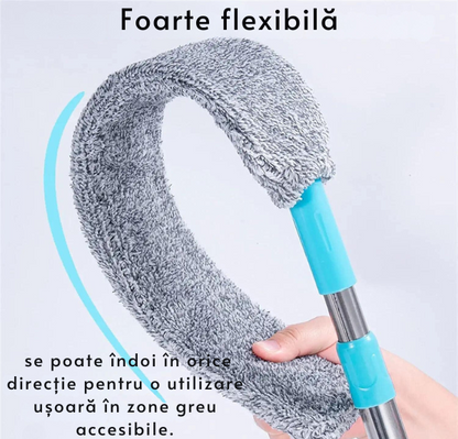 OFERTA 1+1 Mop Flexibil Telescopic 55–130 cm cu Lavetă din Microfibră