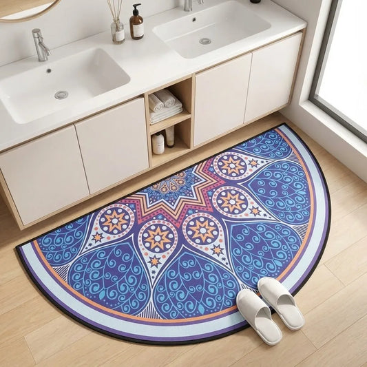 OFERTA 1+1 Gratuit - Covor Semicerc Antiderapant 50x80 cm – Eleganță, Siguranță și Curățenie încă de la Intrare