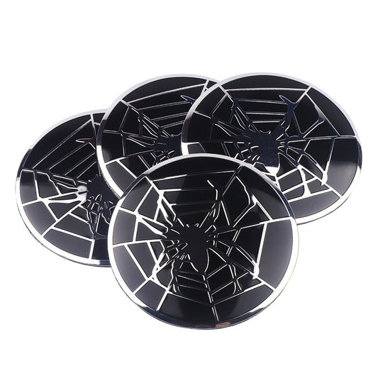 Set 4 buc. ornament central janta, model "Spider", diametru 5cm-1