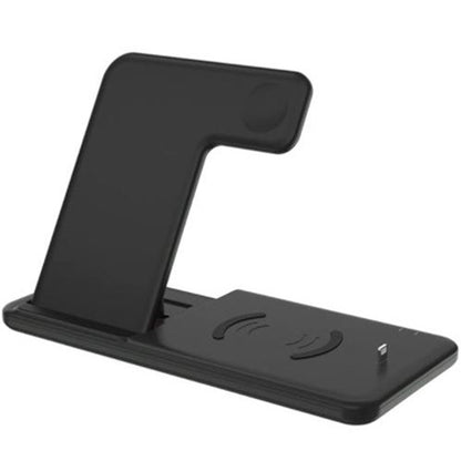 Incarcator Wireless FastCharge Flippy 4 In 1, design pliabil, 15W, Compatibil Apple Watch, Airpods, iPhone, Android, Samsung, Huawei, Xiaomi, Oppo, Negru-5