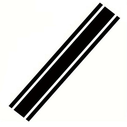 Sticker autoadeziv Tuning, model "Triple Stripes", dimensiune 125 x 22 cm, culoare Neagra-1