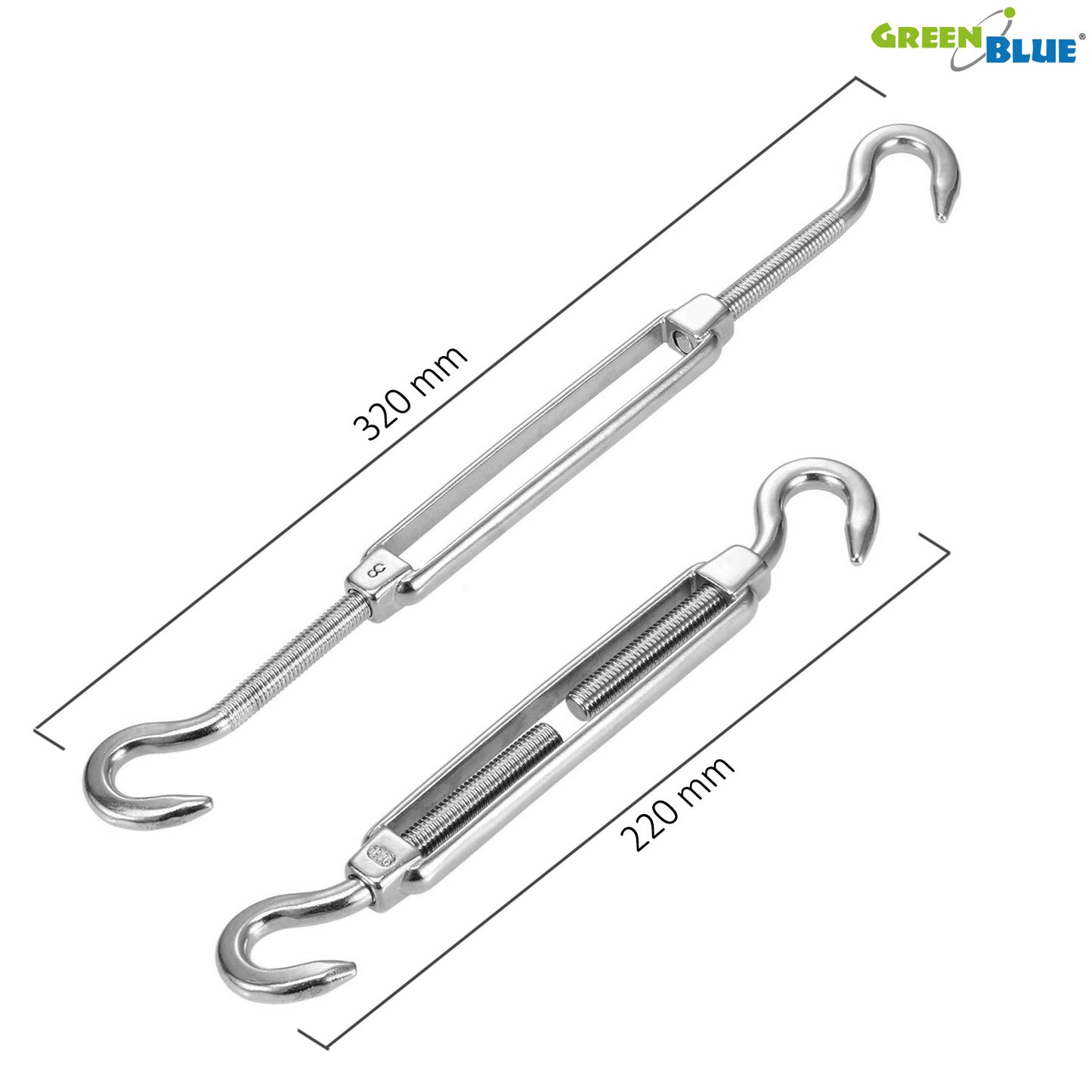 Set montaj Umbrar de Gradina din INOX GB508, 9 piese-4