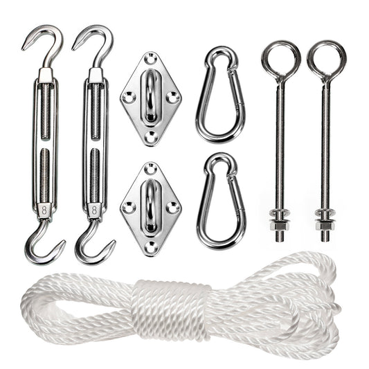 Set montaj Umbrar de Gradina din INOX GB508, 9 piese-0