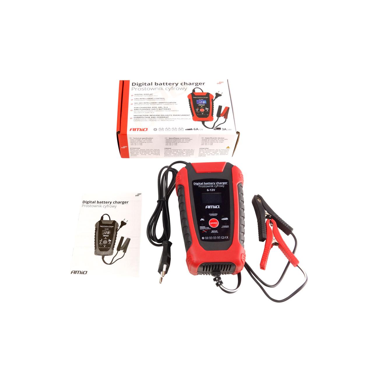 Redresor digital auto 6V/12V - 2A/6A DCB-02-3
