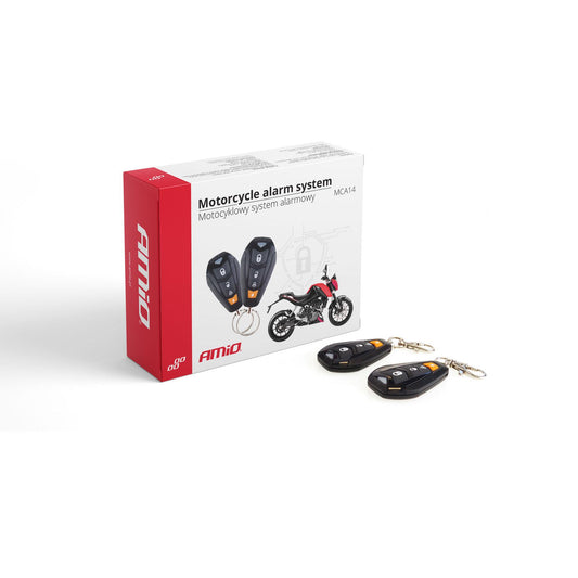 Alarma motocicleta cu functie "pornire motor"  telecomenzi MCA14-1