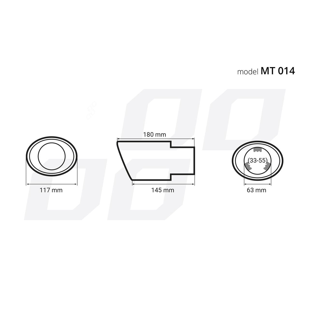 Ornament toba esapament din otel inoxidabil MT 014-3