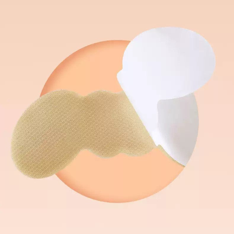 Set 2 Branturi cu Pernute pentru Calcai, Flippy, Suport Interior pentru Incaltaminte, Marime Universala, Aderent pe Piele, Crem-1