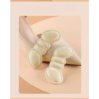 Set 2 Branturi cu Pernute pentru Calcai, Flippy, Suport Interior pentru Incaltaminte, Marime Universala, Aderent pe Piele, Crem-2