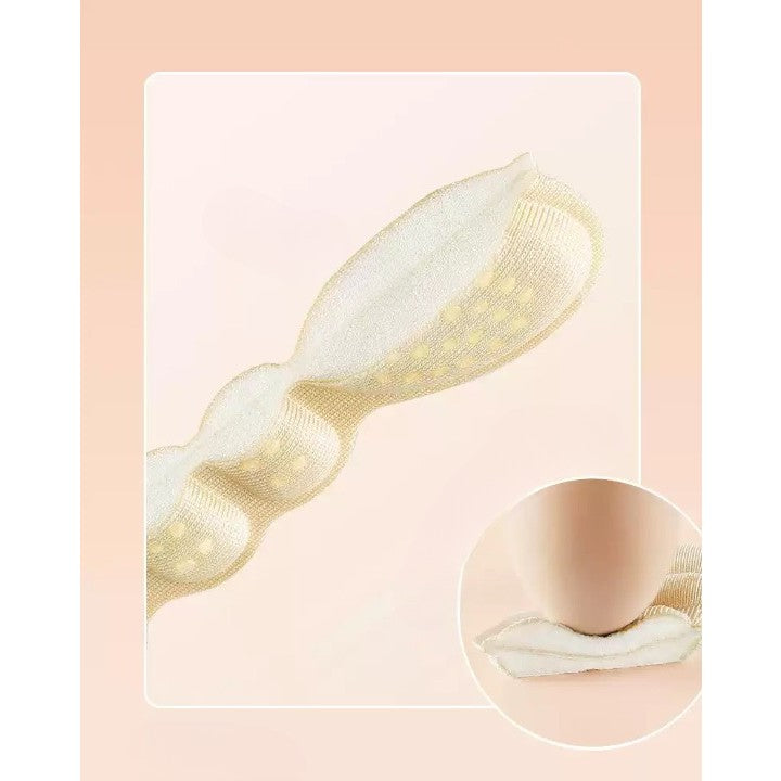 Set 2 Branturi cu Pernute pentru Calcai, Flippy, Suport Interior pentru Incaltaminte, Marime Universala, Aderent pe Piele, Crem-4