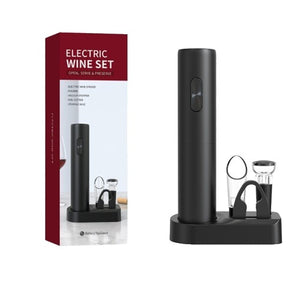 Set Tirbuson Electric din 5 piese, Flippy, Deschizator Electric, cu Baterii, Multifunctional, 23x14cm, Negru-0