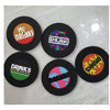 Set 5 Suporturi pentru Pahare, Flippy, PVC, Model Discuri, Diametru 9 cm, Multicolore-0