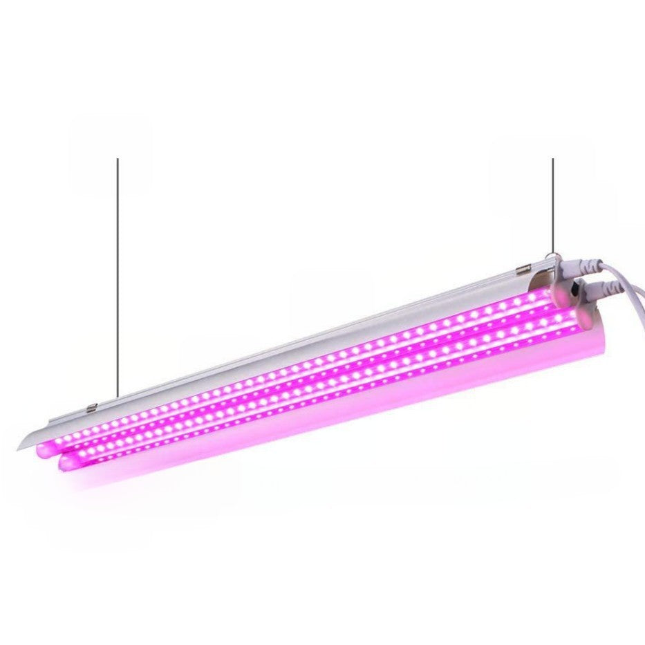 Lampa dubla pentru cresterea plantelor Flippy, 50 cm, T5, tehnologie LED, nu afecteaza plantele, potrivit pentru intregul ciclu de crestere, multicolor-0