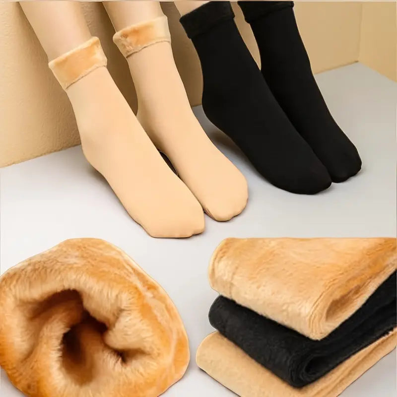 Set 2 / 4 Șosete Îmblănite de Damă - Mărime Universală