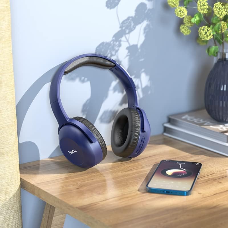 Casti Wireless On-Ear HOCO W33, Type-C, Bluetooth 5.0, Baterie 250mAh, Albastru